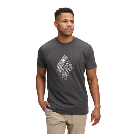 Men's Engineered Diamond Short Sleeve Tee | Black Diamond Featured