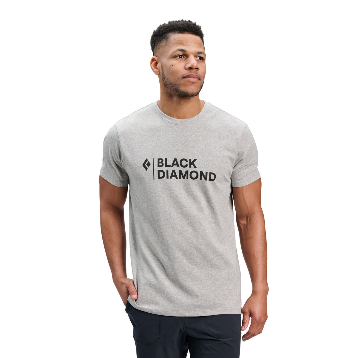Men's Mini Stacked Short Sleeve Tee | Black Diamond Essential