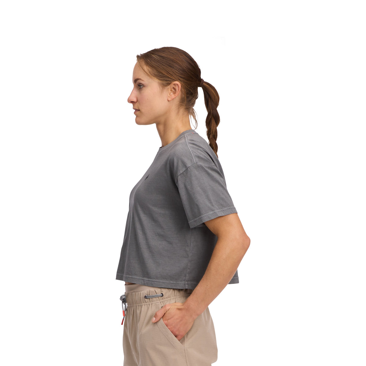 Women's Diamond Crop Short Sleeve Tee | Black Diamond Best Seller