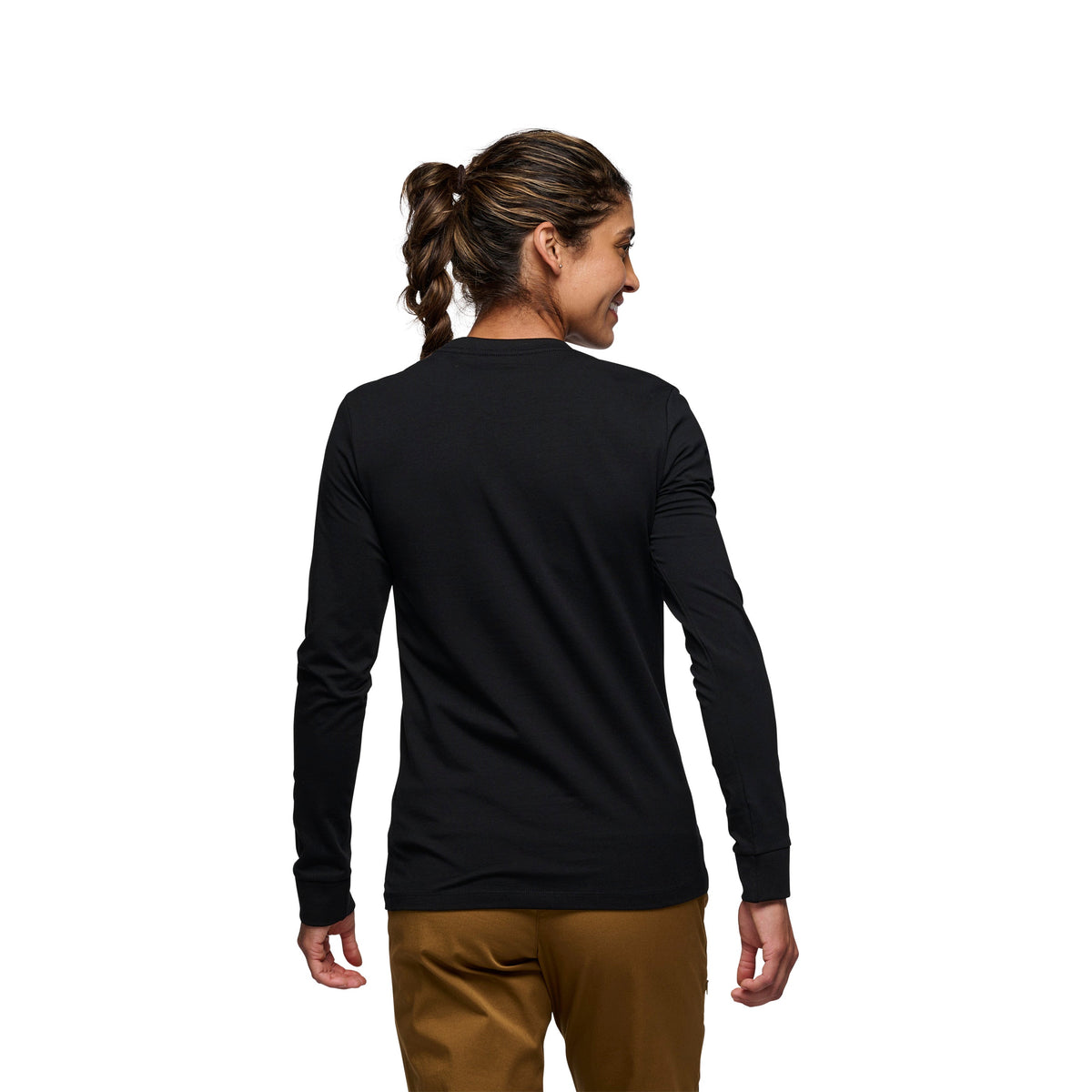Women's Heritage Wordmark Long Sleeve Tee | Black Diamond Signature